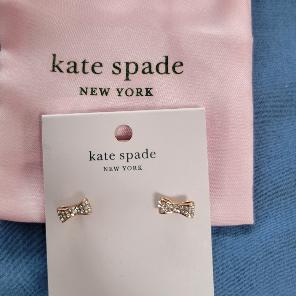 NWT Kate Spade Ready Set Bow Earrings
